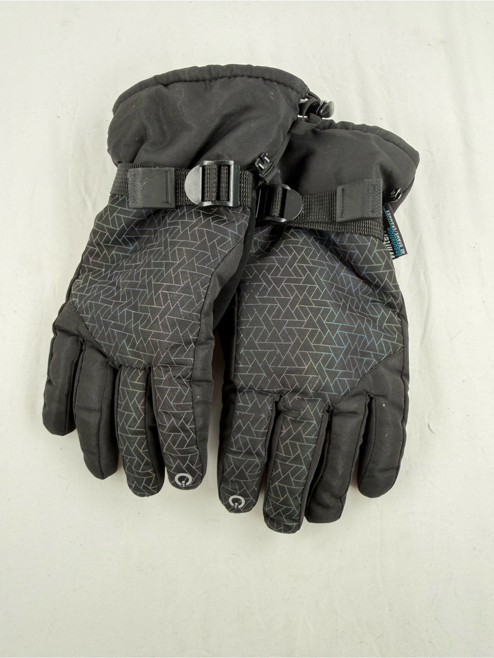 Winter Proof Size L/XL Men’s Black Patterned Insulated Winter Gloves